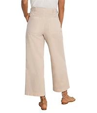 NIC + ZOE Highland Stretch Cotton Twill Belted Wide-Leg Ankle Pants