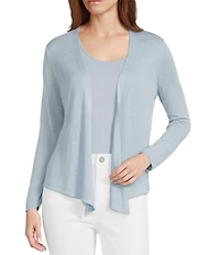 NIC + ZOE Jersey Knit V-Neck 3/4 Sleeve 4 Way Cardigan