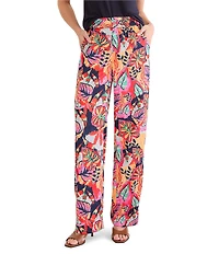 NIC + ZOE Kauai Garden Lenox Flat Front Wide Pant