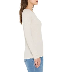 NIC + ZOE Knit Boat Neck Long Sleeve Tee