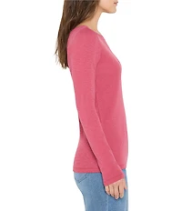 NIC + ZOE Knit Boat Neck Long Sleeve Tee