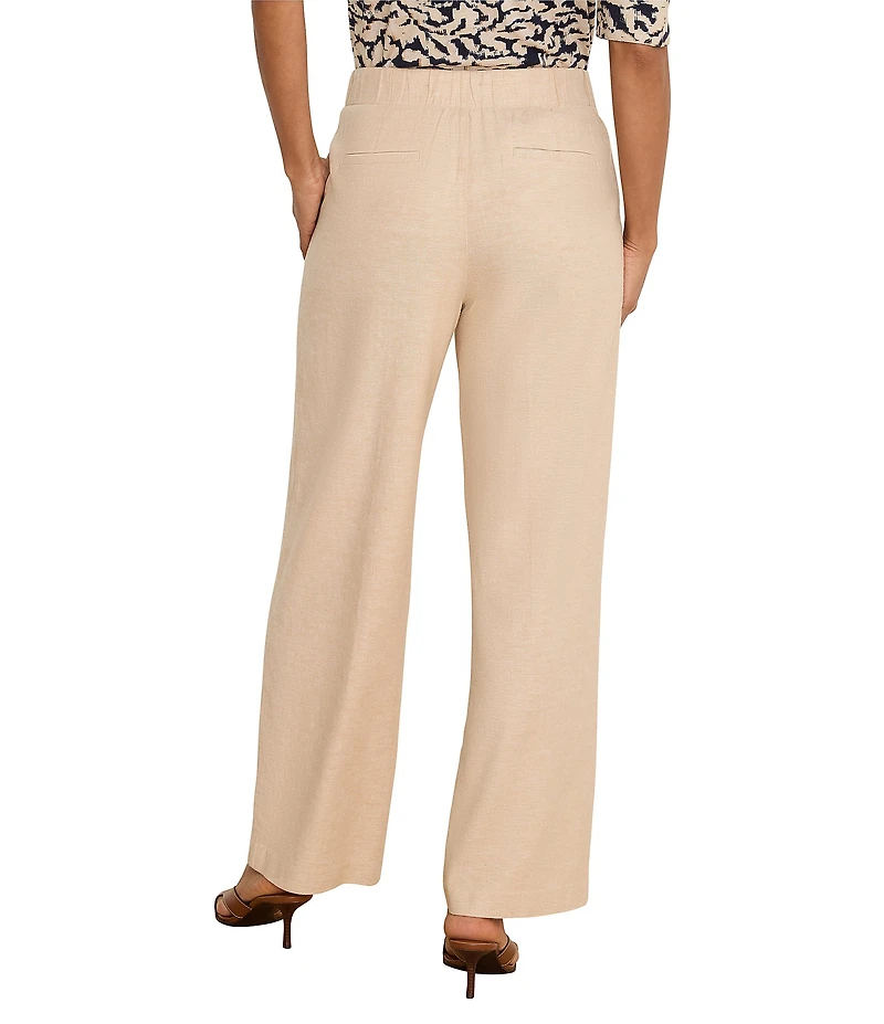 NIC + ZOE Lenox Linen-Blend Wide-Leg Pant