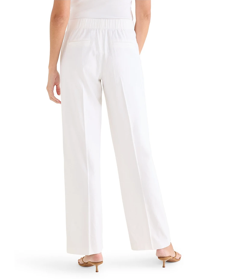 NIC + ZOE Lenox Stretch Linen Wide Leg Pants