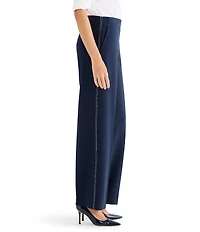 NIC + ZOE Lenox Wide Leg Accent Stitch Pants