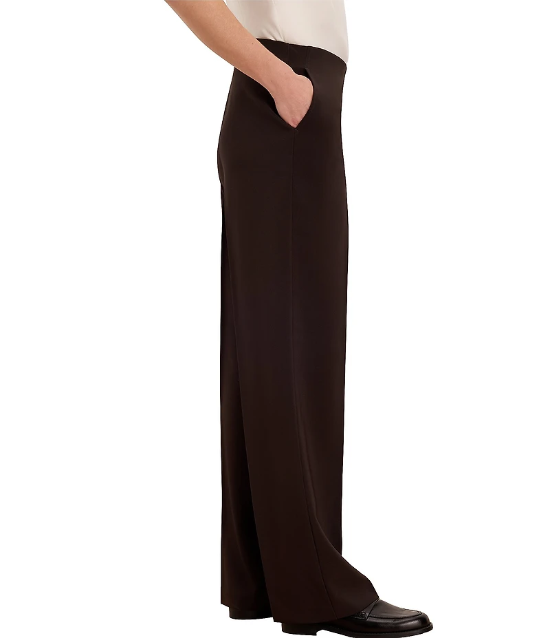 NIC + ZOE Lenox Wide Leg Sleek Stretch Pull-On Pants