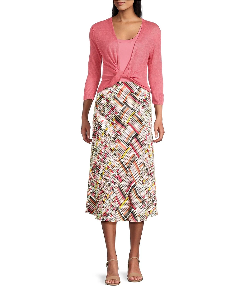 NIC + ZOE Lightweight V-Neck 3/4 Sleeve 4-Way Cardigan