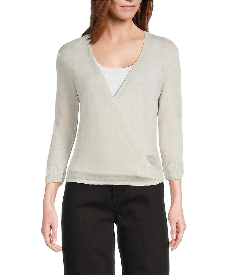 NIC + ZOE Lightweight V-Neck 3/4 Sleeve 4-Way Cardigan