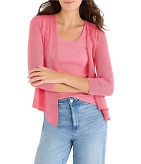 NIC + ZOE Lightweight V-Neck 3/4 Sleeve 4-Way Cardigan