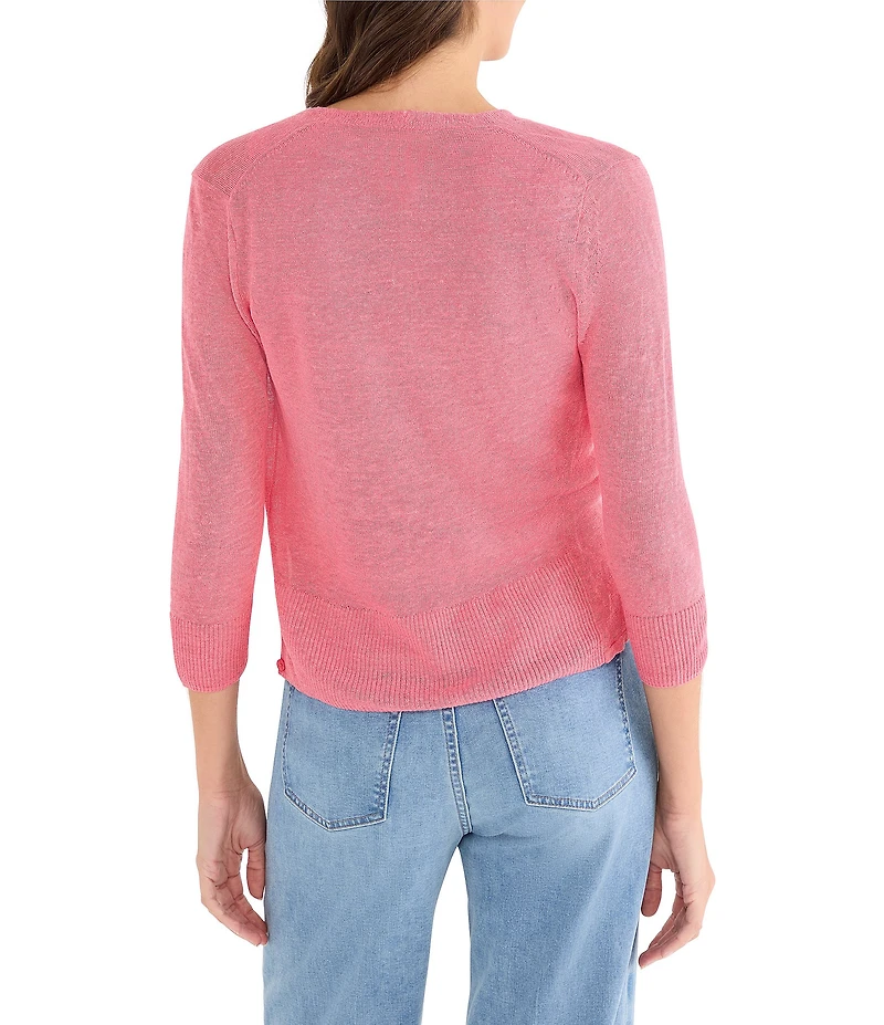 NIC + ZOE Lightweight V-Neck 3/4 Sleeve 4-Way Cardigan