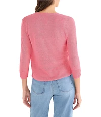 NIC + ZOE Lightweight V-Neck 3/4 Sleeve 4-Way Cardigan