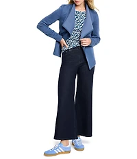 NIC + ZOE Lounge Around Spread Shawl Collar Long Sleeve Moto Jacket