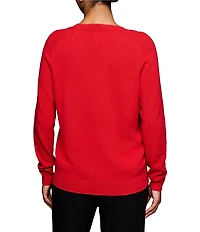 NIC + ZOE Luxe Cashmere V-Neck Long Sleeve Sweater