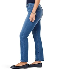 NIC + ZOE Mid Rise Straight Leg Patch Pocket Denim Ankle Jeans