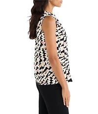 NIC + ZOE Mod Mix Crepe V-Neck Sleeveless Tank