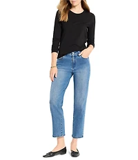 NIC + ZOE Perfect Knit Round Neck Long Sleeve Top