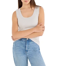 NIC + ZOE Perfect Rib Knit Scoop Neck Sleeveless Tank