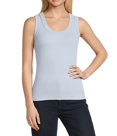 NIC + ZOE Perfect Rib Knit Scoop Neck Sleeveless Tank