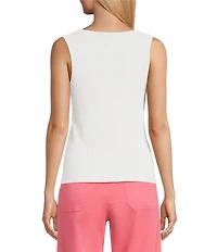 NIC + ZOE Perfect Rib Knit Scoop Neck Sleeveless Tank