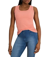 NIC + ZOE Perfect Rib Knit Scoop Neck Sleeveless Tank