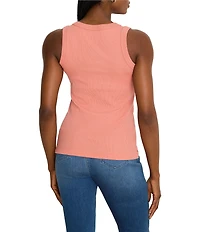 NIC + ZOE Perfect Rib Knit Scoop Neck Sleeveless Tank