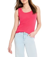 NIC + ZOE Perfect Rib Knit Scoop Neck Sleeveless Tank