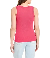 NIC + ZOE Perfect Rib Knit Scoop Neck Sleeveless Tank