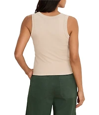 NIC + ZOE Perfect Rib Knit Scoop Neck Sleeveless Tank