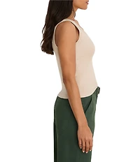 NIC + ZOE Perfect Rib Knit Scoop Neck Sleeveless Tank