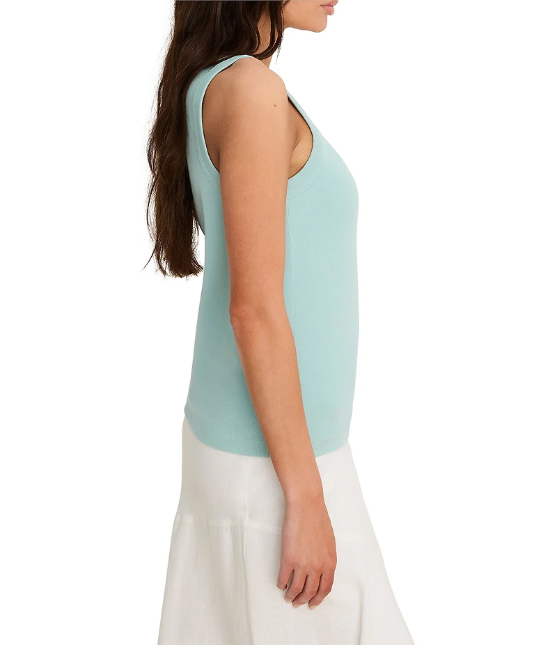 NIC + ZOE Perfect Rib Knit Scoop Neck Sleeveless Tank