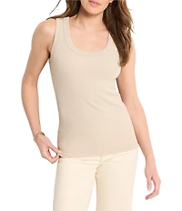 NIC + ZOE Perfect Rib Knit Scoop Neck Sleeveless Tank