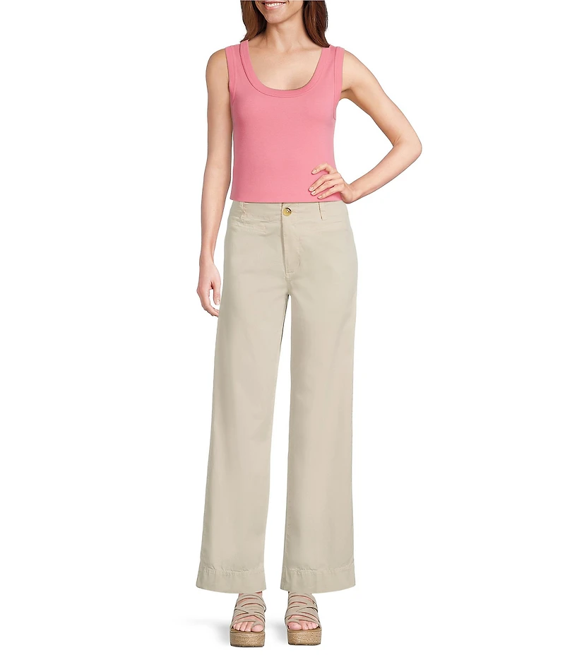 NIC + ZOE Perfect Rib Knit Scoop Neck Sleeveless Tank