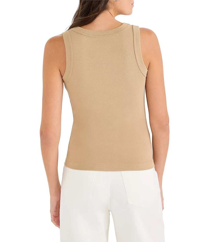 NIC + ZOE Perfect Rib Knit Scoop Neck Sleeveless Tank