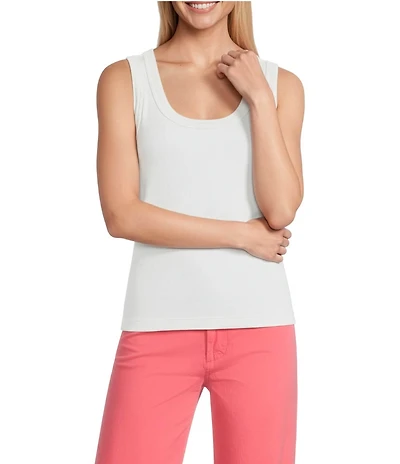 NIC + ZOE Perfect Rib Knit Scoop Neck Sleeveless Tank