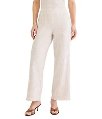 NIC + ZOE Pinstripe Gauze Wide Leg Coordinating Pants