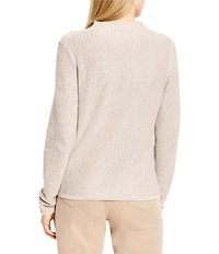 NIC + ZOE Pixel Knit Funnel Neck Long Sleeve Sweater