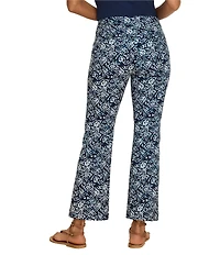 NIC + ZOE Plaza Demi-Boot Shibori Lilies Ankle Pants