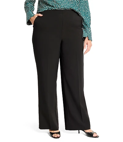 NIC + ZOE Plus Lenox Stretch Suiting Wide-Leg Pants