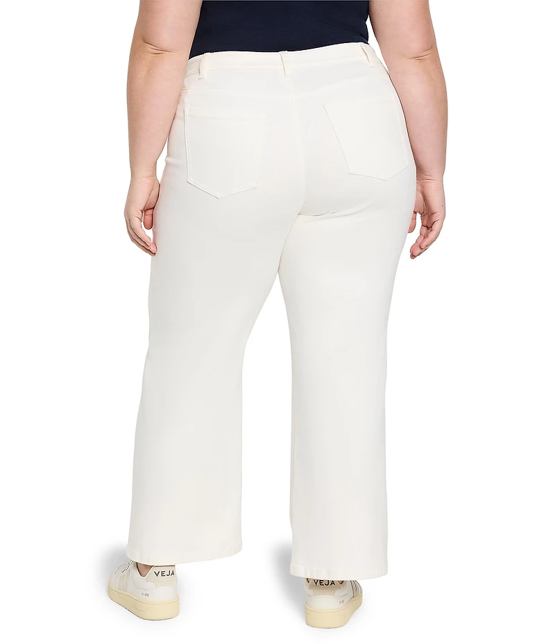 NIC + ZOE Plus Wide Leg Weekend Ankle Jeans