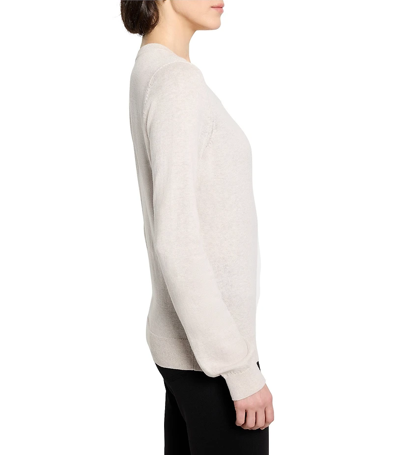 NIC + ZOE Pure Cotton Round Neck Long Sleeve Sweater