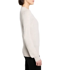 NIC + ZOE Pure Cotton Round Neck Long Sleeve Sweater
