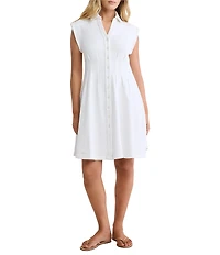 nz by NIC + ZOE Rory French Terry V-Neck Cap Sleeve Dress