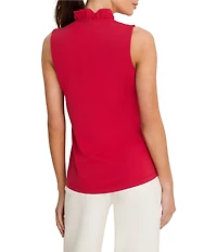 NIC + ZOE Ruffled Around V-Neck Sleeveless Tank