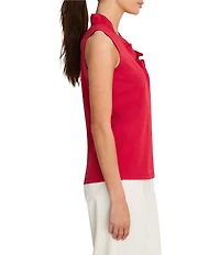 NIC + ZOE Ruffled Around V-Neck Sleeveless Tank