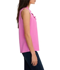 NIC + ZOE Ruffled Around V-Neck Sleeveless Tank