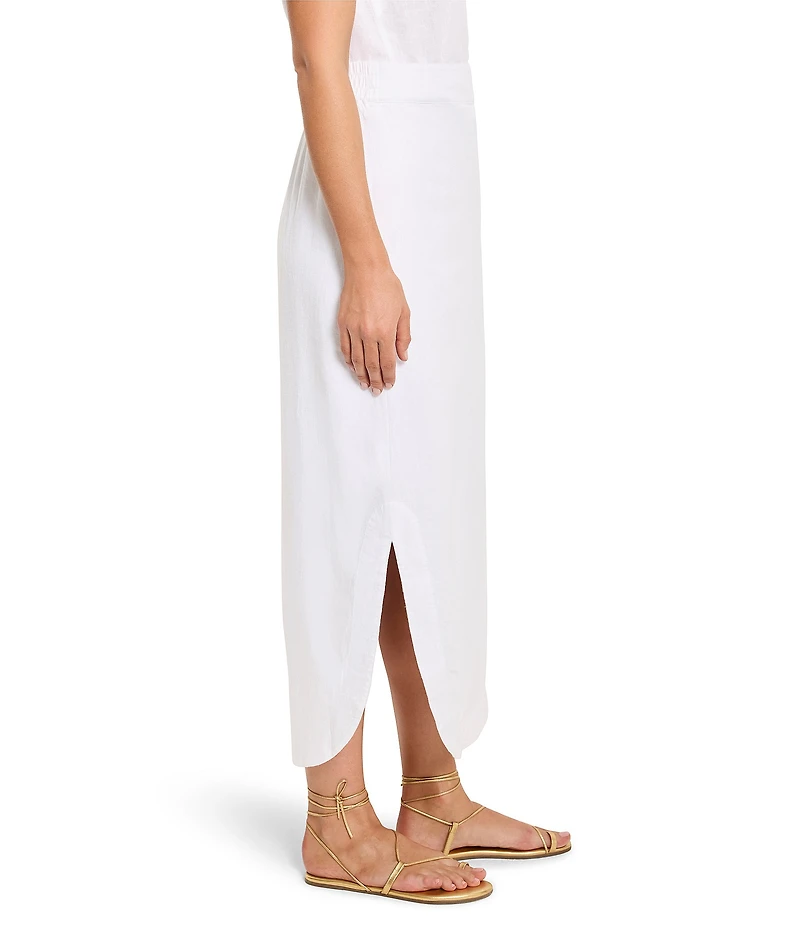 NIC + ZOE Rumba Linen Blend Dip A-Line Pull-On Coordinating Skirt
