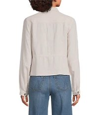 NIC + ZOE Rumba Linen Point Collar Long Sleeve Jacket
