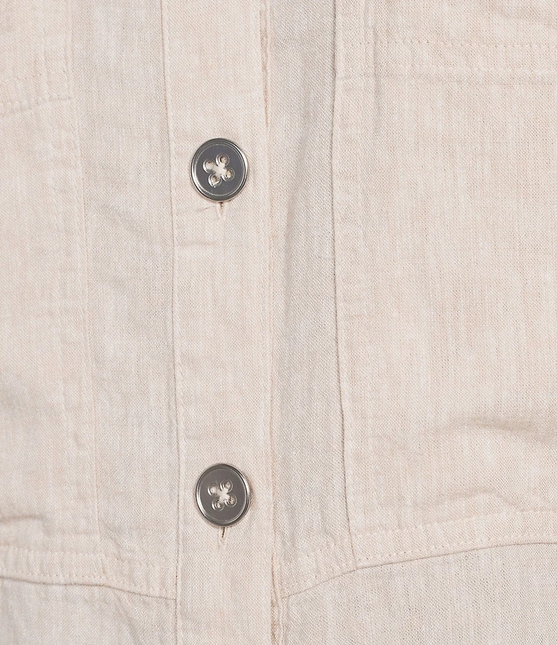 NIC + ZOE Rumba Linen Point Collar Long Sleeve Jacket