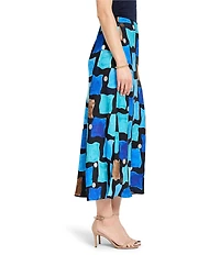 NIC + ZOE Sea Glass Print Coordinating A-Line Slip Skirt