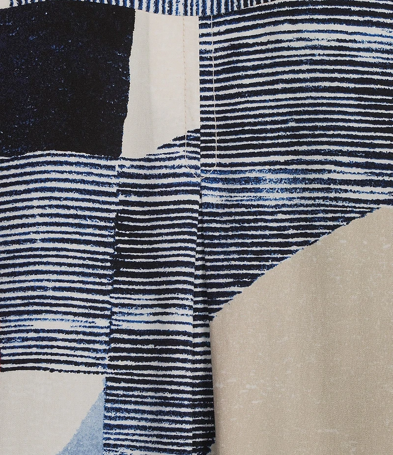 NIC + ZOE Set Sail Ruffled Collar 3/4 Sleeve Front Pocket A-Line Dress