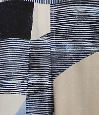 NIC + ZOE Set Sail Ruffled Collar 3/4 Sleeve Front Pocket A-Line Dress